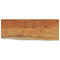 vidaXL Wall Shelf 80x30x2.5 cm Rectangular Solid Wood Acacia Live Edge