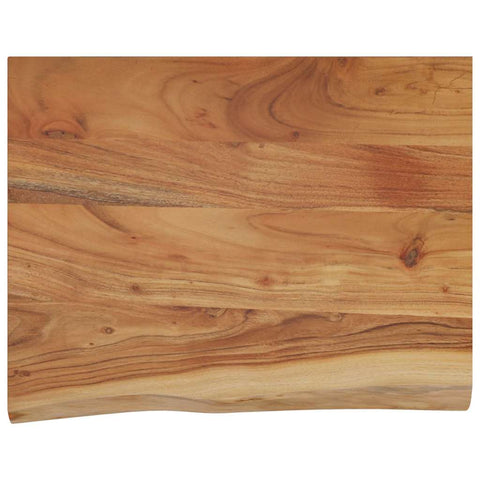 vidaXL Wall Shelf 50x40x2.5 cm Rectangular Solid Wood Acacia Live Edge