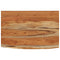 vidaXL Wall Shelf 60x40x2.5 cm Rectangular Solid Wood Acacia Live Edge