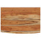 vidaXL Wall Shelf 70x40x2.5 cm Rectangular Solid Wood Acacia Live Edge