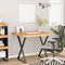 vidaXL Desk Top 90x80x2.5 cm Rectangular Solid Wood Acacia Live Edge