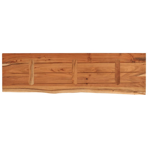 vidaXL Wall Shelf 100x30x3.8 cm Rectangular Solid Wood Acacia Live Edge
