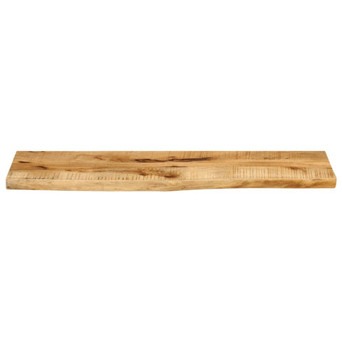 vidaXL Table Top 120x30x2.5 cm Live Edge Solid Wood Rough Mango