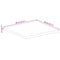 vidaXL Table Top 80x80x2.5 cm Live Edge Solid Wood Rough Mango