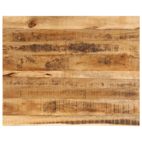 vidaXL Table Top 100x80x2.5 cm Live Edge Solid Wood Rough Mango