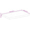 vidaXL Table Top 40x20x3.8 cm Live Edge Solid Wood Rough Mango