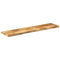 vidaXL Table Top 140x20x3.8 cm Live Edge Solid Wood Rough Mango