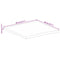 vidaXL Table Top 40x40x3.8 cm Live Edge Solid Wood Rough Mango