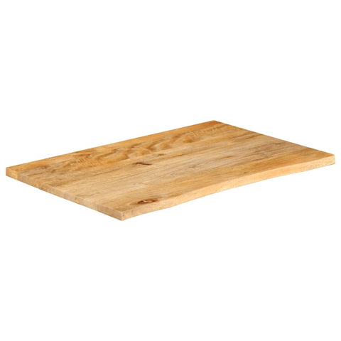 vidaXL Table Top Live Edge 90x60x2.5 cm Solid Wood Mango