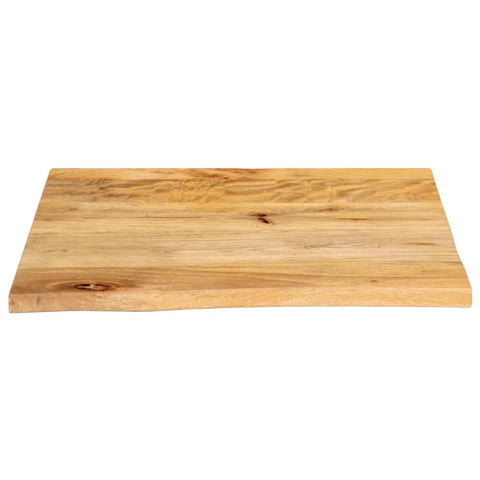 vidaXL Table Top Live Edge 80x80x3.8 cm Solid Wood Mango