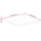 vidaXL Table Top Live Edge 80x80x3.8 cm Solid Wood Mango