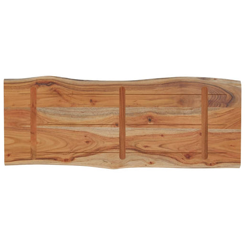 vidaXL Table Top 90x40x2.5 cm Rectangular Solid Wood Acacia Live Edge