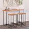 vidaXL Table Top 110x40x2.5 cm Rectangular Solid Wood Acacia Live Edge