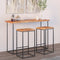 vidaXL Table Top 140x40x2.5 cm Rectangular Solid Wood Acacia Live Edge