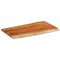 vidaXL Table Top 110x60x2.5 cm Rectangular Solid Wood Acacia Live Edge