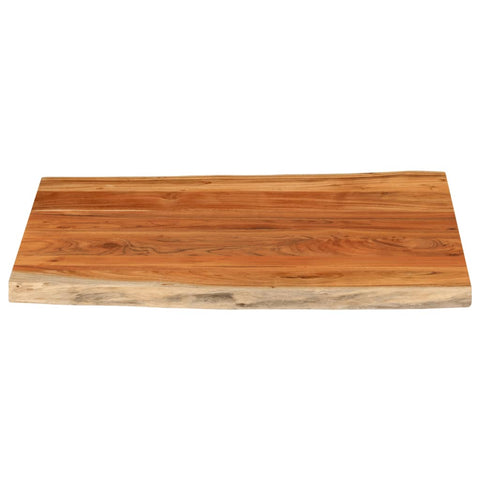 vidaXL Table Top 110x80x2.5 cm Rectangular Solid Wood Acacia Live Edge