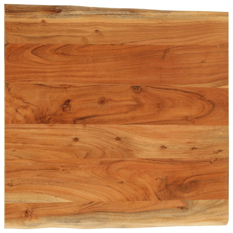 vidaXL Table Top 60x60x3.8 cm Rectangular Solid Wood Acacia Live Edge