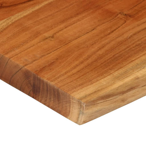 vidaXL Table Top 60x60x3.8 cm Rectangular Solid Wood Acacia Live Edge