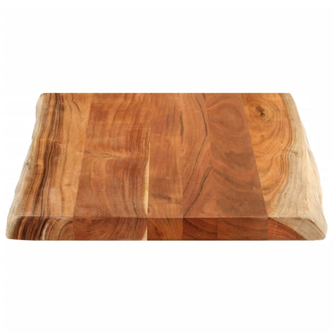 vidaXL Table Top 90x60x3.8 cm Rectangular Solid Wood Acacia Live Edge