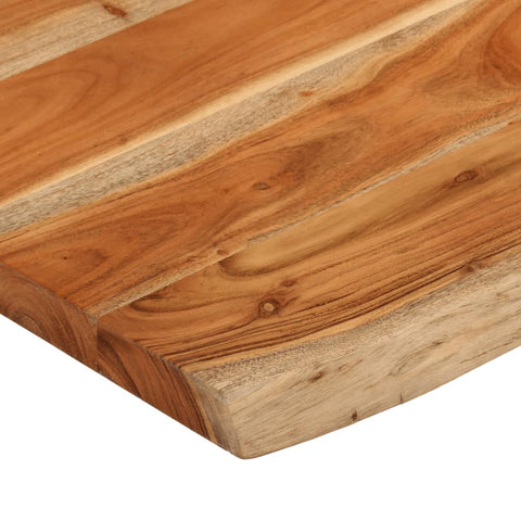 vidaXL Table Top 90x60x3.8 cm Rectangular Solid Wood Acacia Live Edge