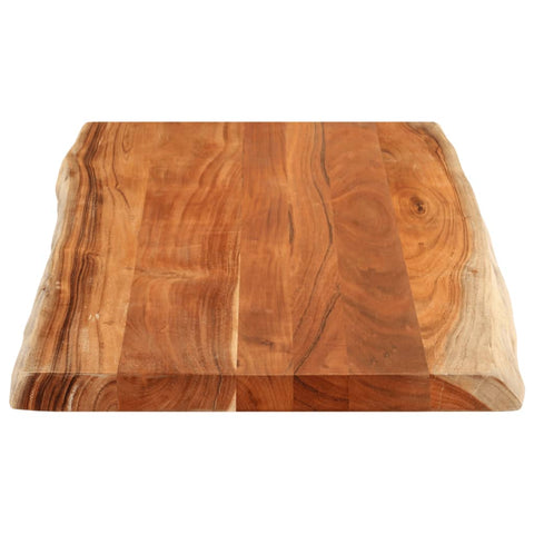 vidaXL Table Top 100x60x3.8 cm Rectangular Solid Wood Acacia Live Edge