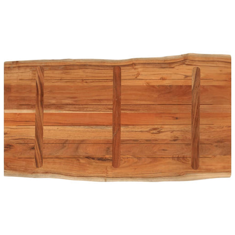 vidaXL Table Top 100x60x3.8 cm Rectangular Solid Wood Acacia Live Edge