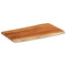 vidaXL Table Top 110x60x3.8 cm Rectangular Solid Wood Acacia Live Edge