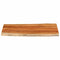 vidaXL Table Top 110x60x3.8 cm Rectangular Solid Wood Acacia Live Edge