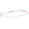 vidaXL Table Top 110x60x3.8 cm Rectangular Solid Wood Acacia Live Edge