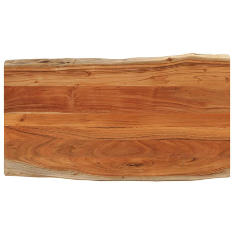 vidaXL Table Top 120x60x3.8 cm Rectangular Solid Wood Acacia Live Edge