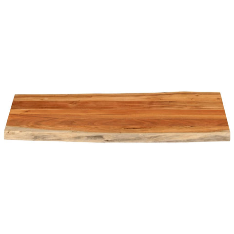 vidaXL Table Top 120x60x3.8 cm Rectangular Solid Wood Acacia Live Edge