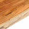 vidaXL Table Top 120x60x3.8 cm Rectangular Solid Wood Acacia Live Edge