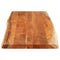 vidaXL Table Top 140x60x3.8 cm Rectangular Solid Wood Acacia Live Edge