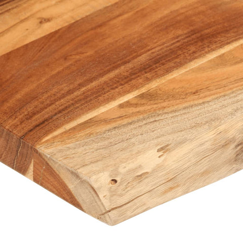 vidaXL Table Top 140x60x3.8 cm Rectangular Solid Wood Acacia Live Edge