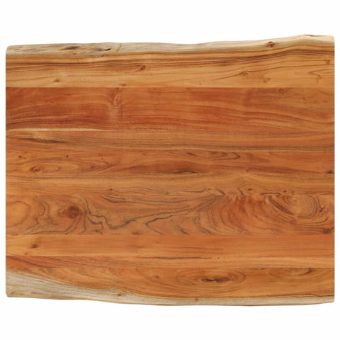 vidaXL Table Top 90x80x3.8 cm Rectangular Solid Wood Acacia Live Edge