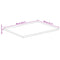 vidaXL Table Top 90x80x3.8 cm Rectangular Solid Wood Acacia Live Edge