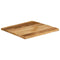 vidaXL Table Top Live Edge 60x60x2.5 cm Solid Wood Rough Mango
