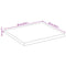 vidaXL Table Top Live Edge 60x60x2.5 cm Solid Wood Rough Mango