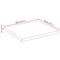 vidaXL Table Top Live Edge 80x80x2.5 cm Solid Wood Rough Mango