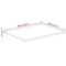 vidaXL Table Top Live Edge 100x80x2.5 cm Solid Wood Rough Mango