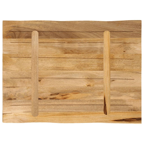 vidaXL Table Top Live Edge 70x60x3.8 cm Solid Wood Rough Mango