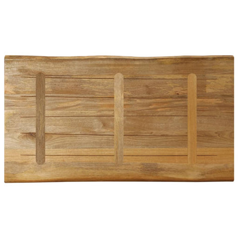 vidaXL Table Top Live Edge 100x60x3.8 cm Solid Wood Rough Mango