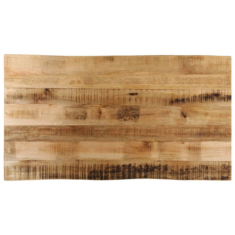 vidaXL Table Top Live Edge 120x60x3.8 cm Solid Wood Rough Mango