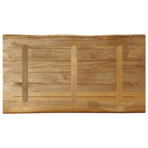 vidaXL Table Top Live Edge 120x60x3.8 cm Solid Wood Rough Mango