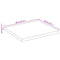 vidaXL Table Top Live Edge 80x80x3.8 cm Solid Wood Rough Mango