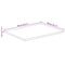 vidaXL Table Top Live Edge 90x80x3.8 cm Solid Wood Rough Mango