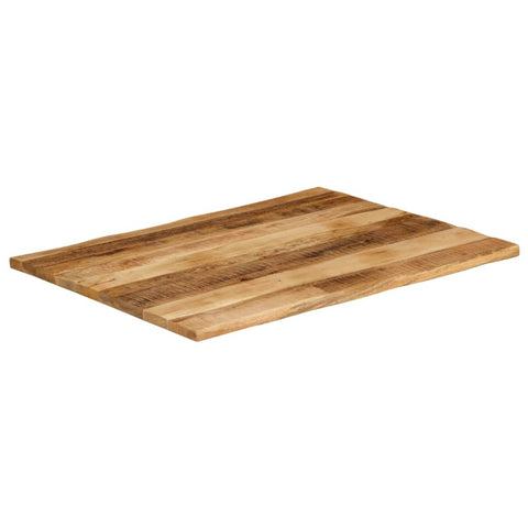 vidaXL Table Top Live Edge 100x80x3.8 cm Solid Wood Rough Mango