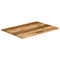 vidaXL Table Top Live Edge 100x80x3.8 cm Solid Wood Rough Mango