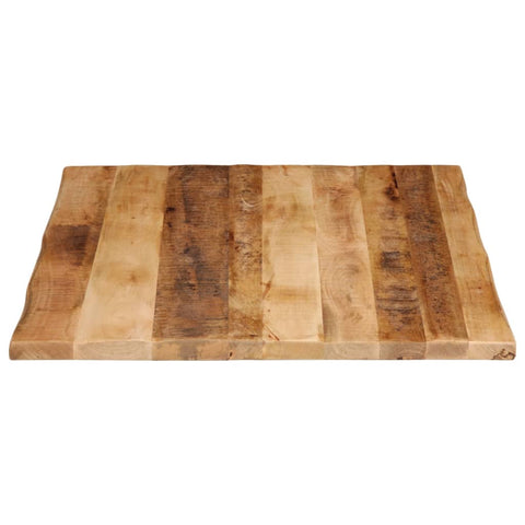 vidaXL Table Top Live Edge 100x80x3.8 cm Solid Wood Rough Mango