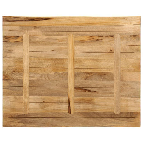 vidaXL Table Top Live Edge 100x80x3.8 cm Solid Wood Rough Mango